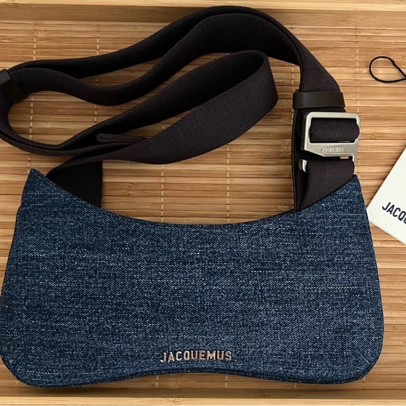 JACQUEMUS Indigo Le Raphia 'Le Bisou Gros Grain' Bag - Picture 12 of 16